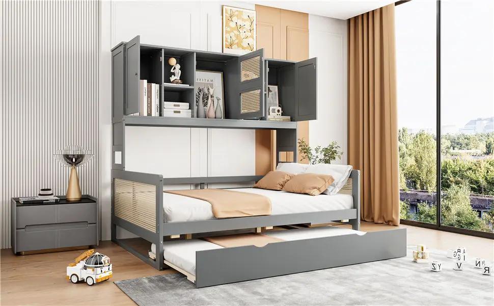 Daybed And All In One Cabinet And Shelf by Unique Piece Furniture