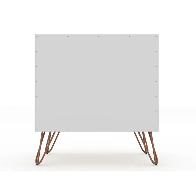 Rockefeller - Nightstand With 2 Drawers - White by HouseOfZazla