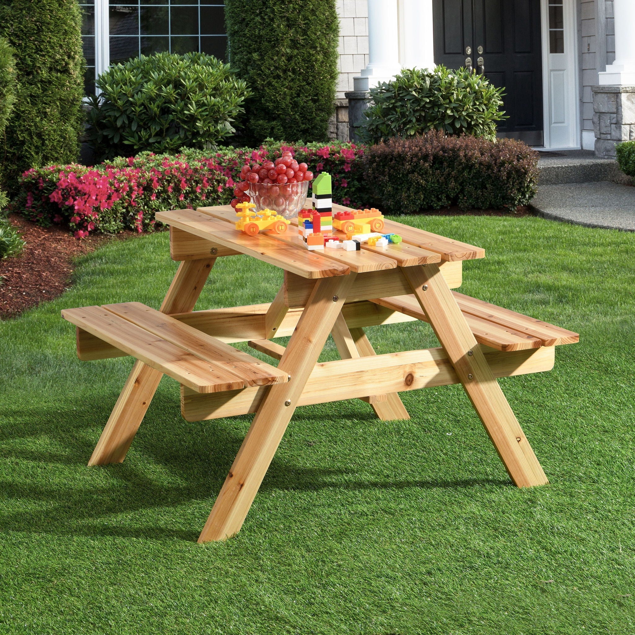 Durable Solid Wood Children's Dining Table And Chairs Set, Multi-Functional by HouseOfZazla