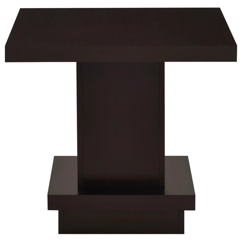 Reston 2-piece Square Coffee and End Table Set Cappuccino by Unique Piece Furniture