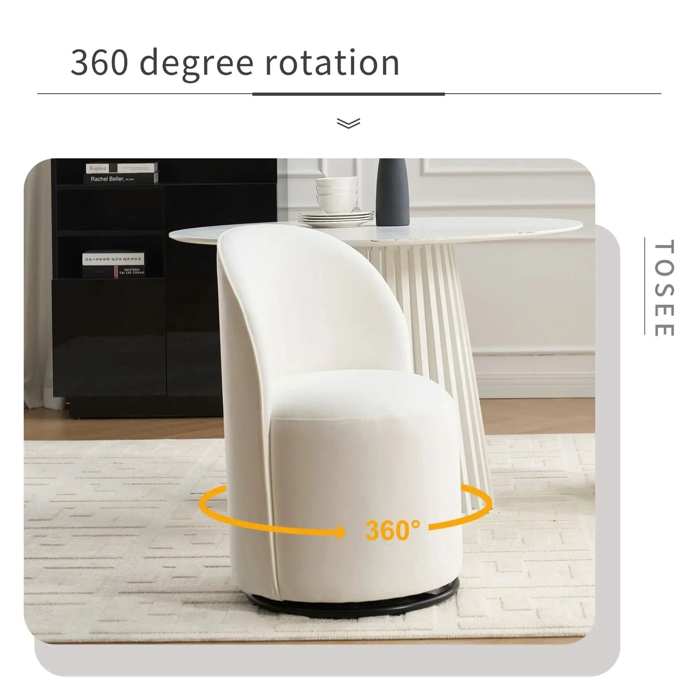 360 Degree Swivel Armless Dining Barrel Chair by HouseOfZazla