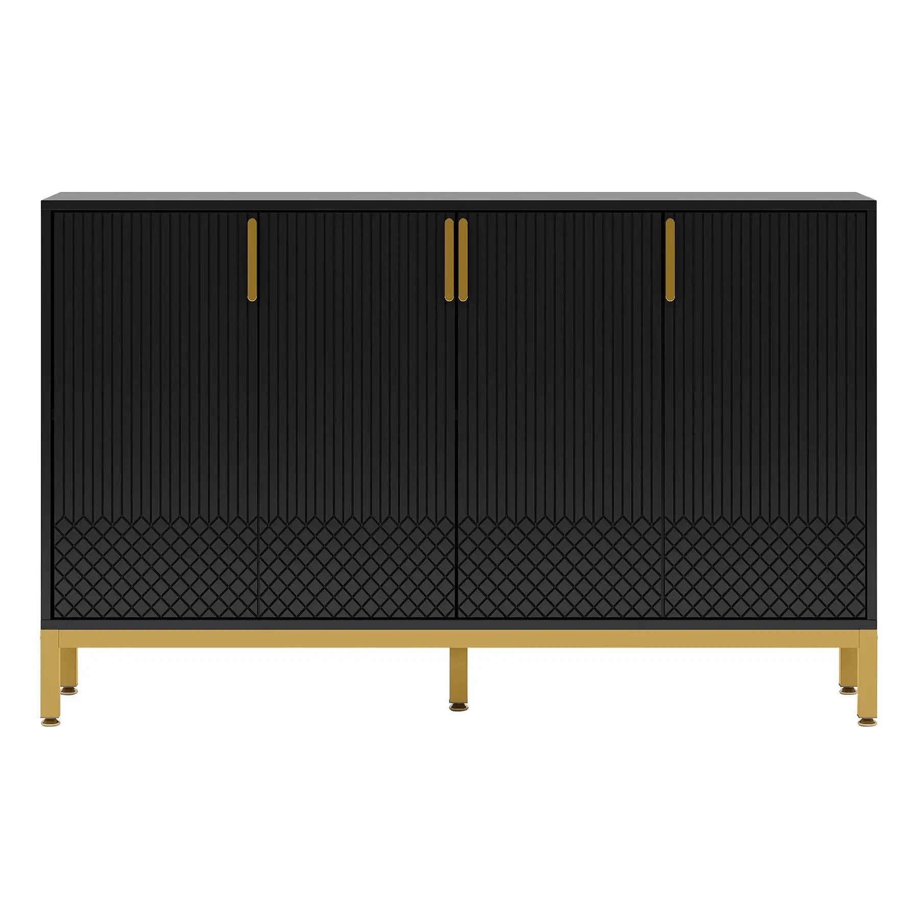 Buffet Sideboard Cabinet With Geometric Doors by HouseOfZazla