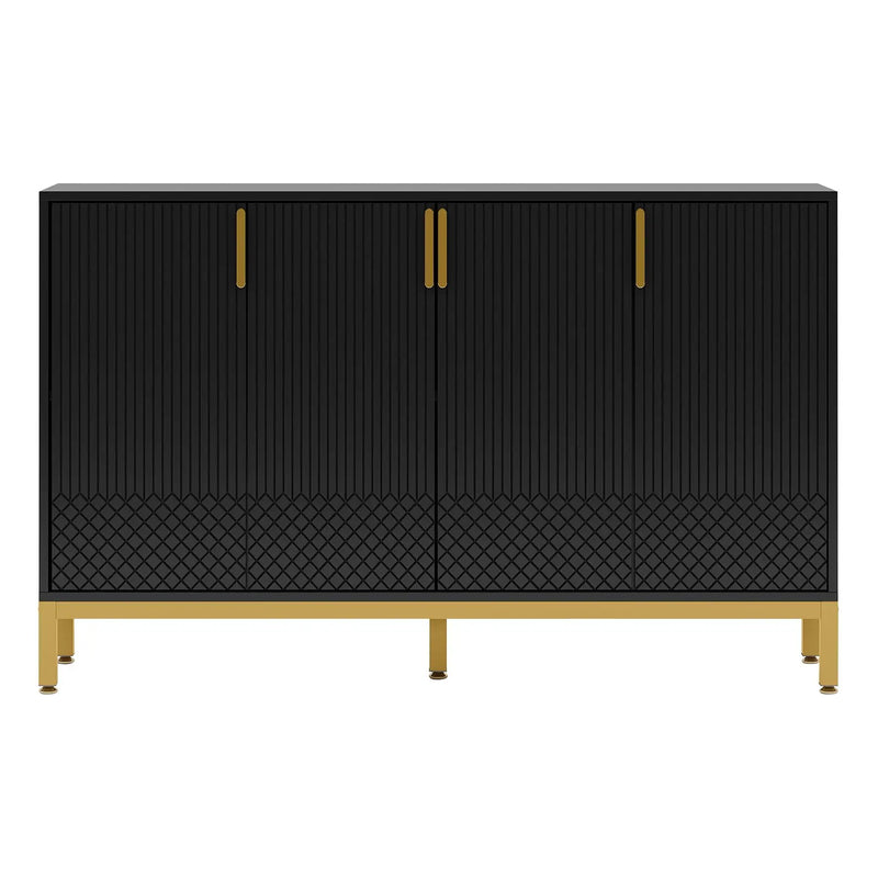 Buffet Sideboard Cabinet With Geometric Doors by HouseOfZazla
