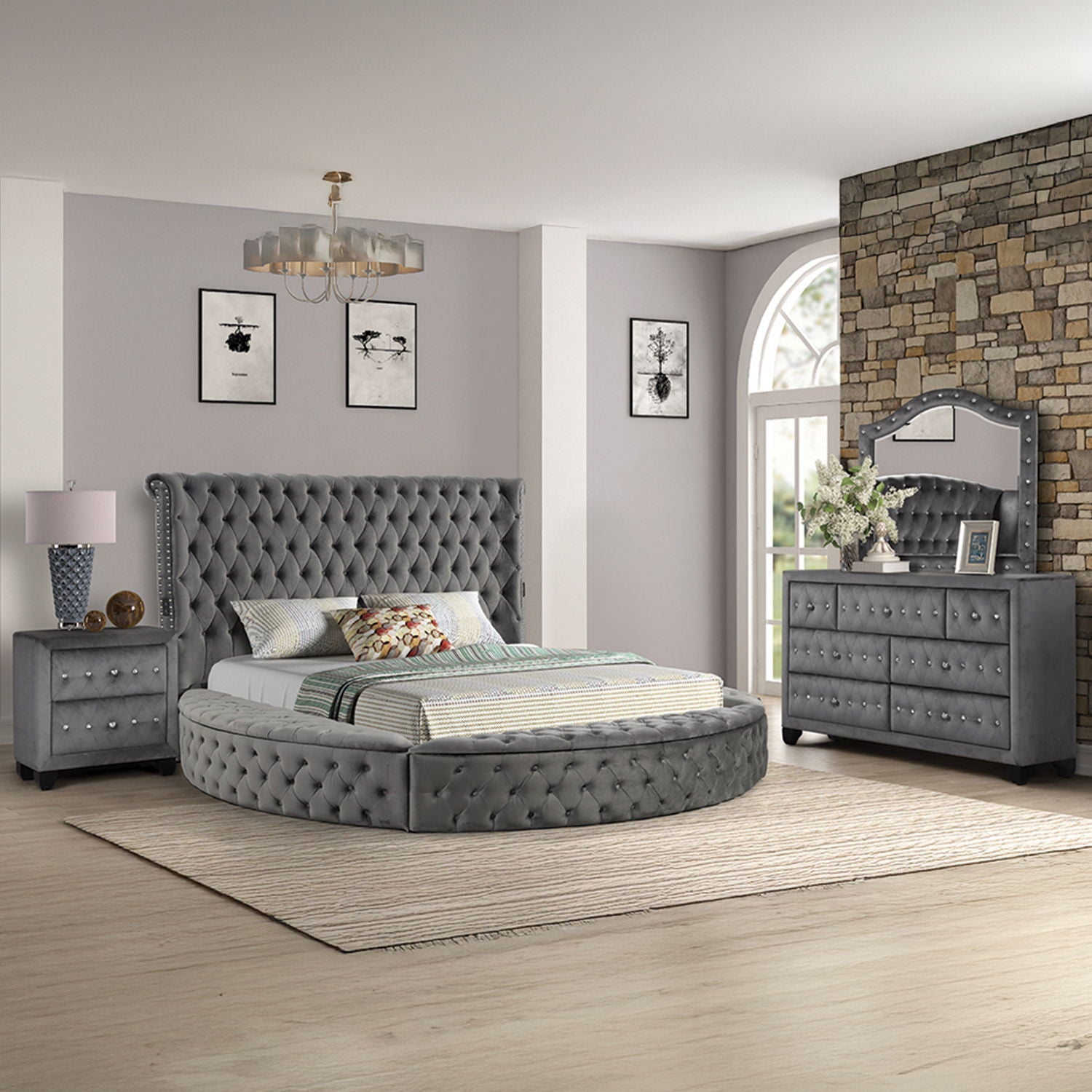 Hazel - Bedroom Set With Storage Bed by HouseOfZazla
