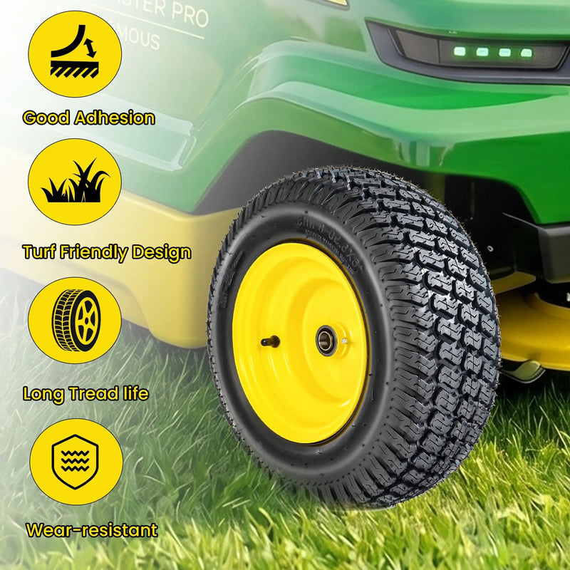 Set of 2 Lawn Mower Tires and Wheel Assembly by HouseOfZazla