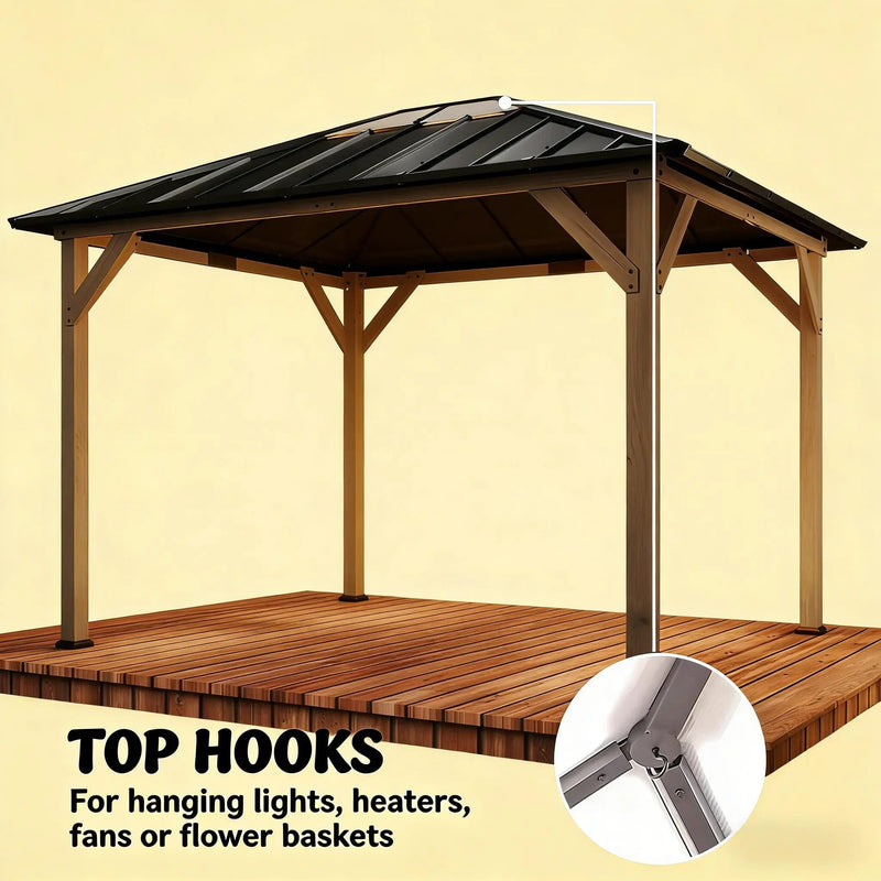Spacious Outdoor Hardtop Gazebo by HouseOfZazla