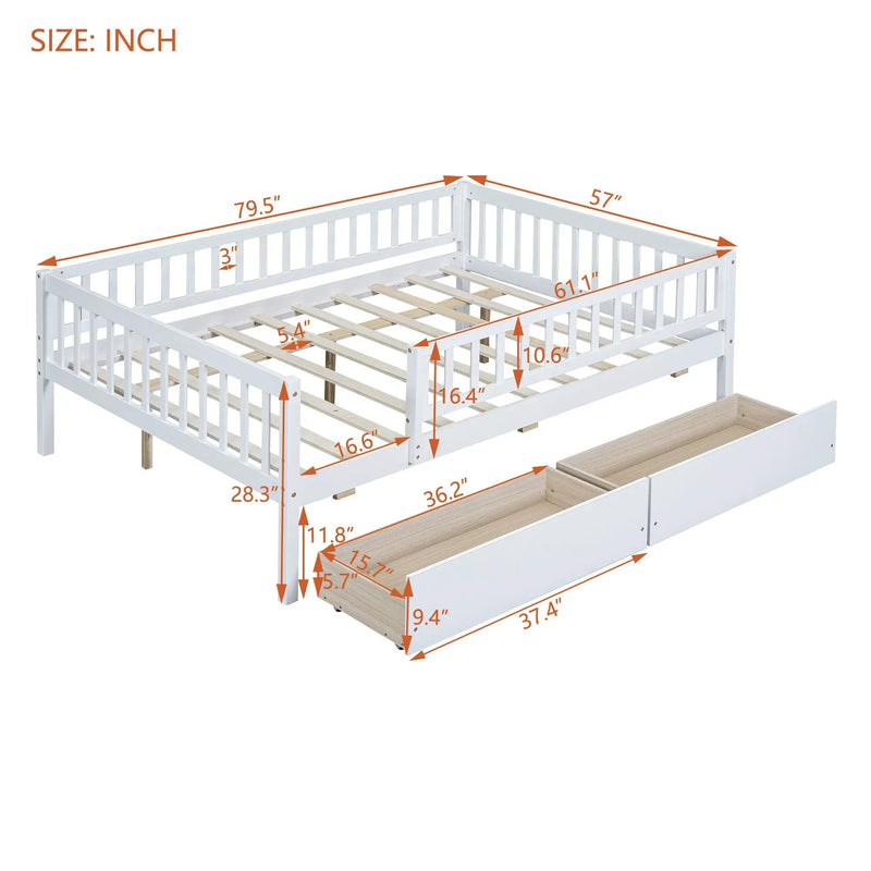 Multi Functional Wooden Daybed Bed by Unique Piece Furniture