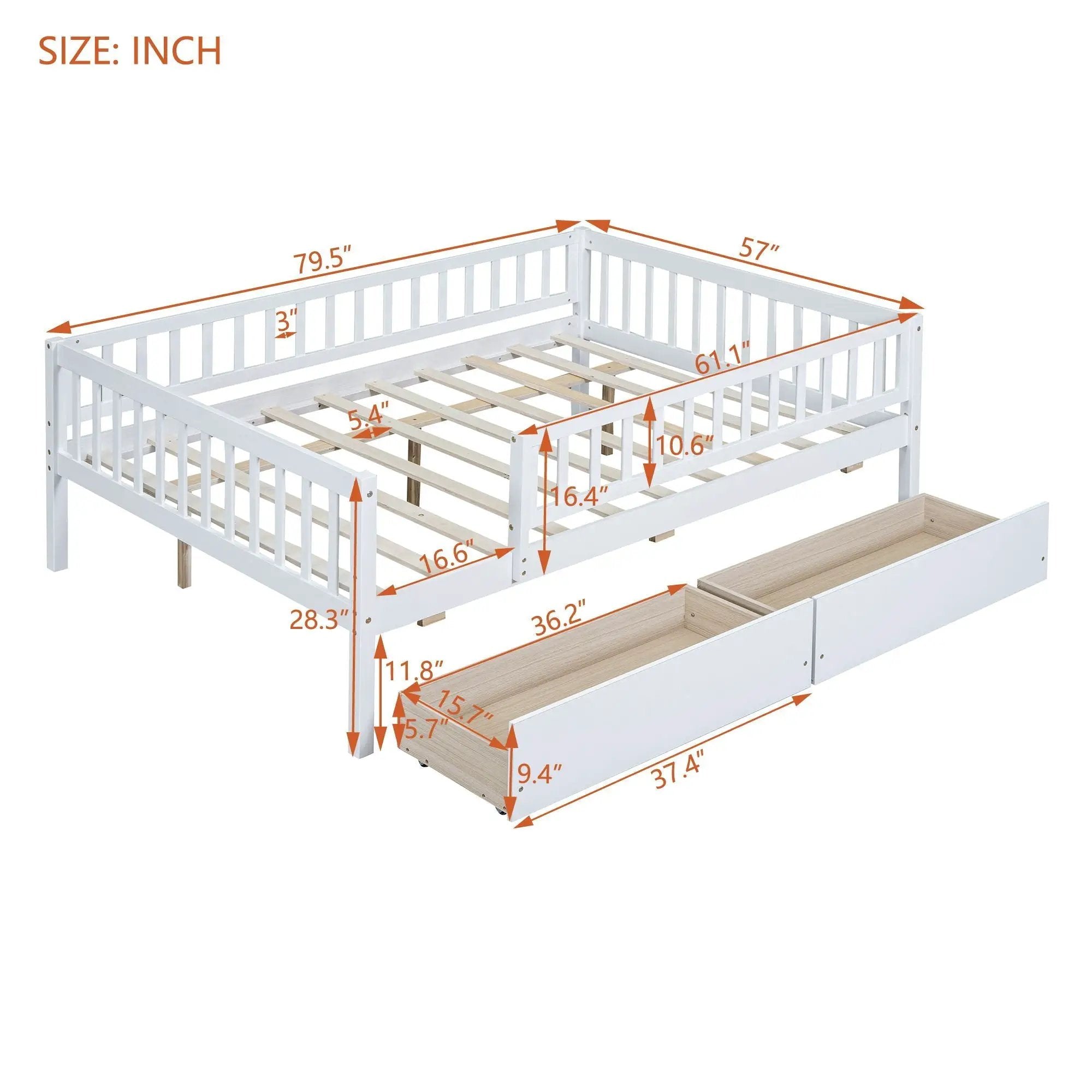 Multi Functional Wooden Daybed Bed by HouseOfZazla