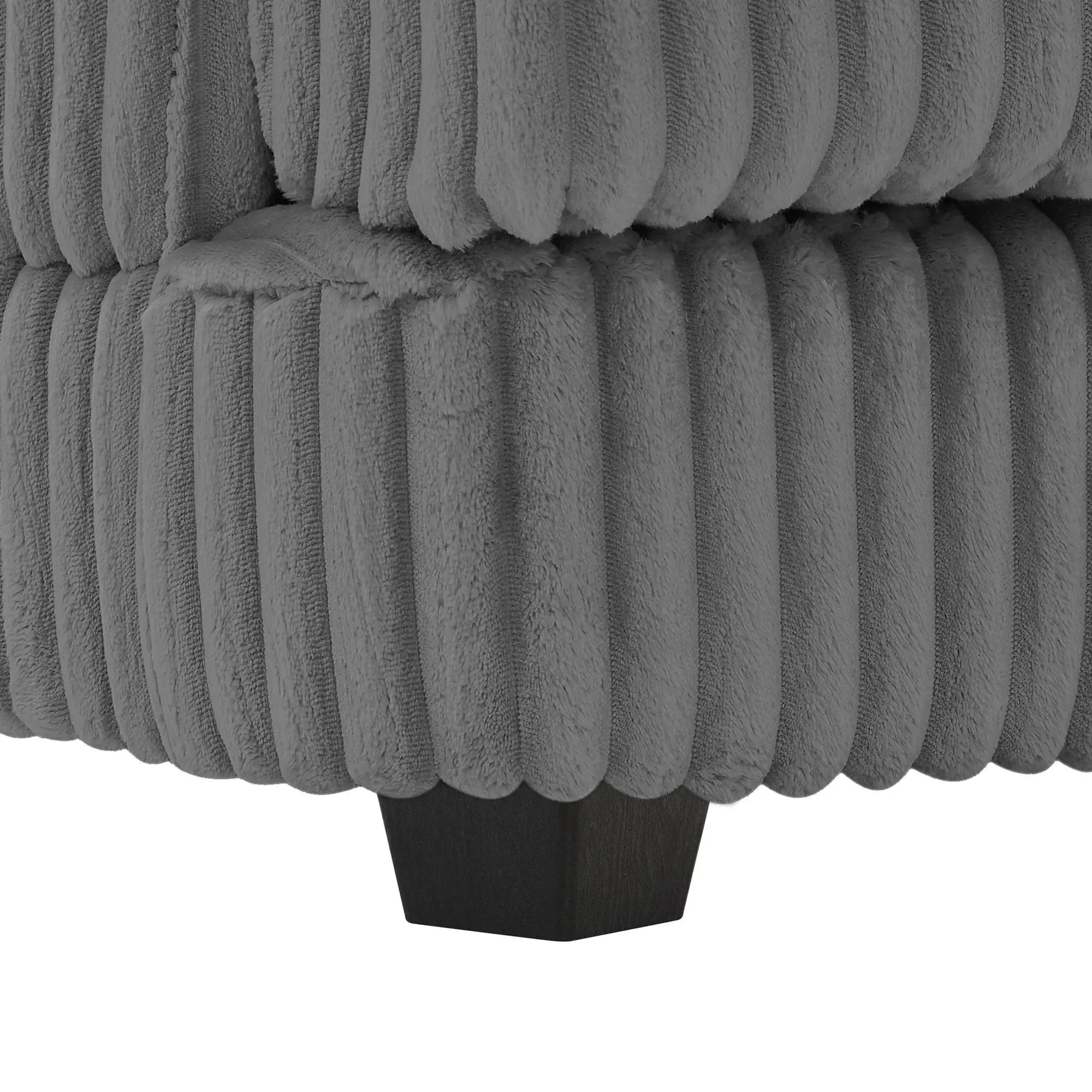 Oversized Sectional Sofa U - Shaped Sofa Couch Modern Sofa Upholstered In Soft With A Chaise Lounge For Living Room by HouseOfZazla