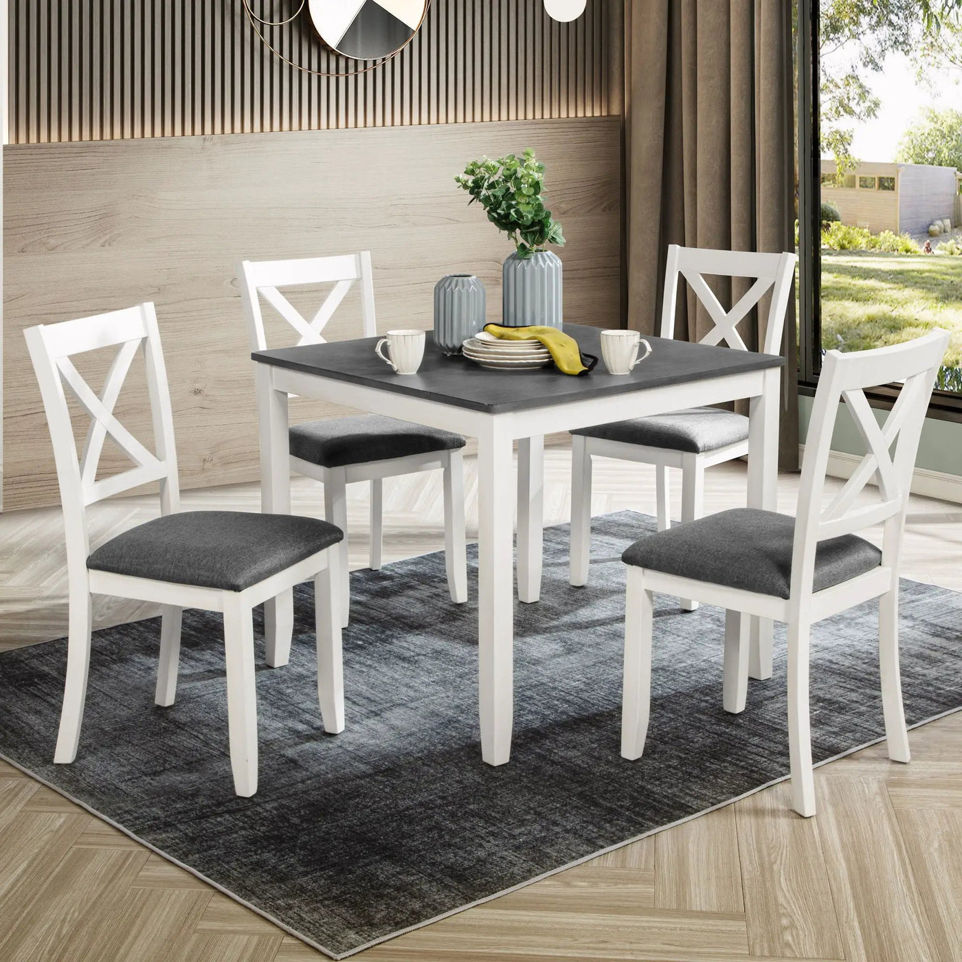 Modern Dining Table Set With Chairs For Kitchen by Unique Piece Furniture