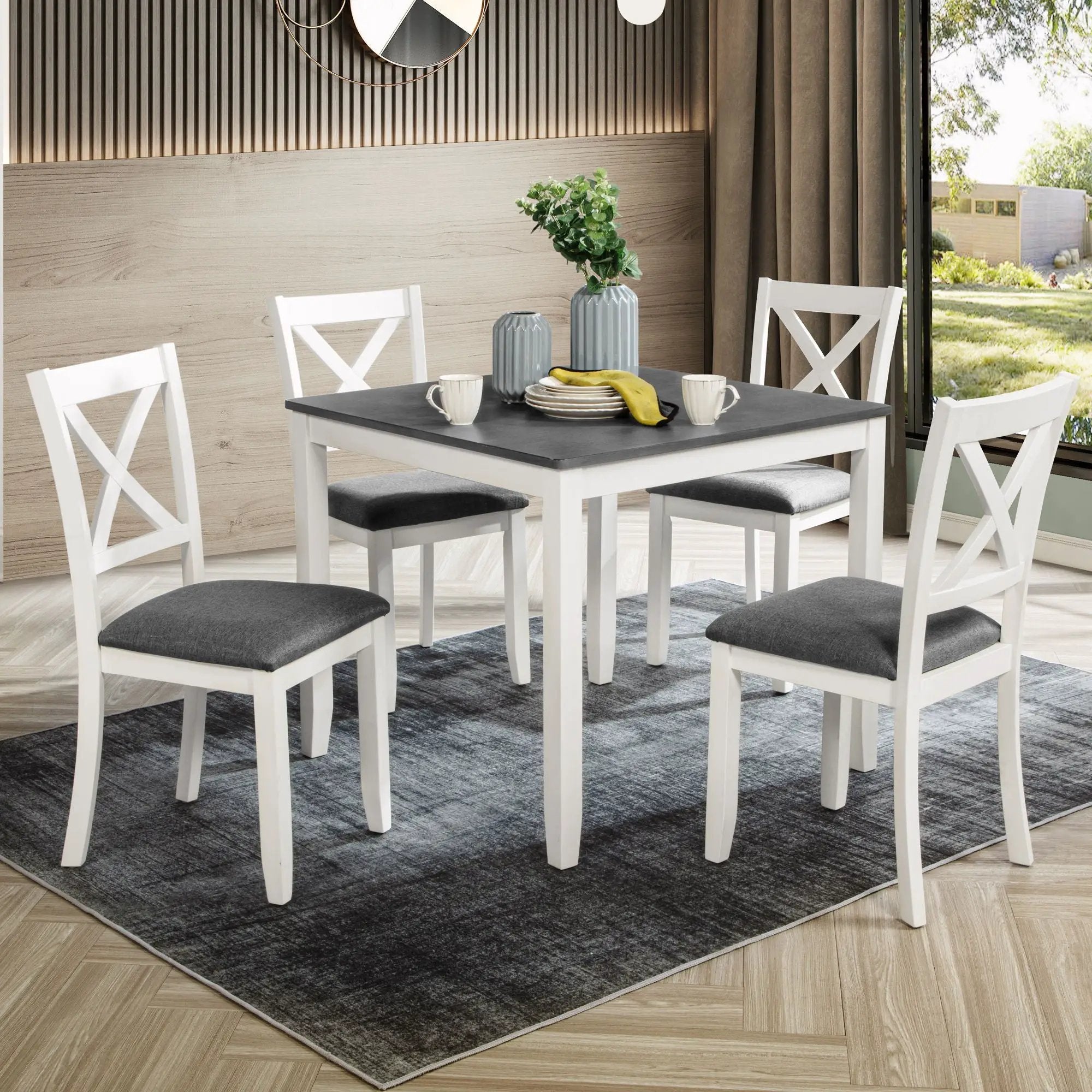 Modern Dining Table Set With Chairs For Kitchen by Unique Piece Furniture