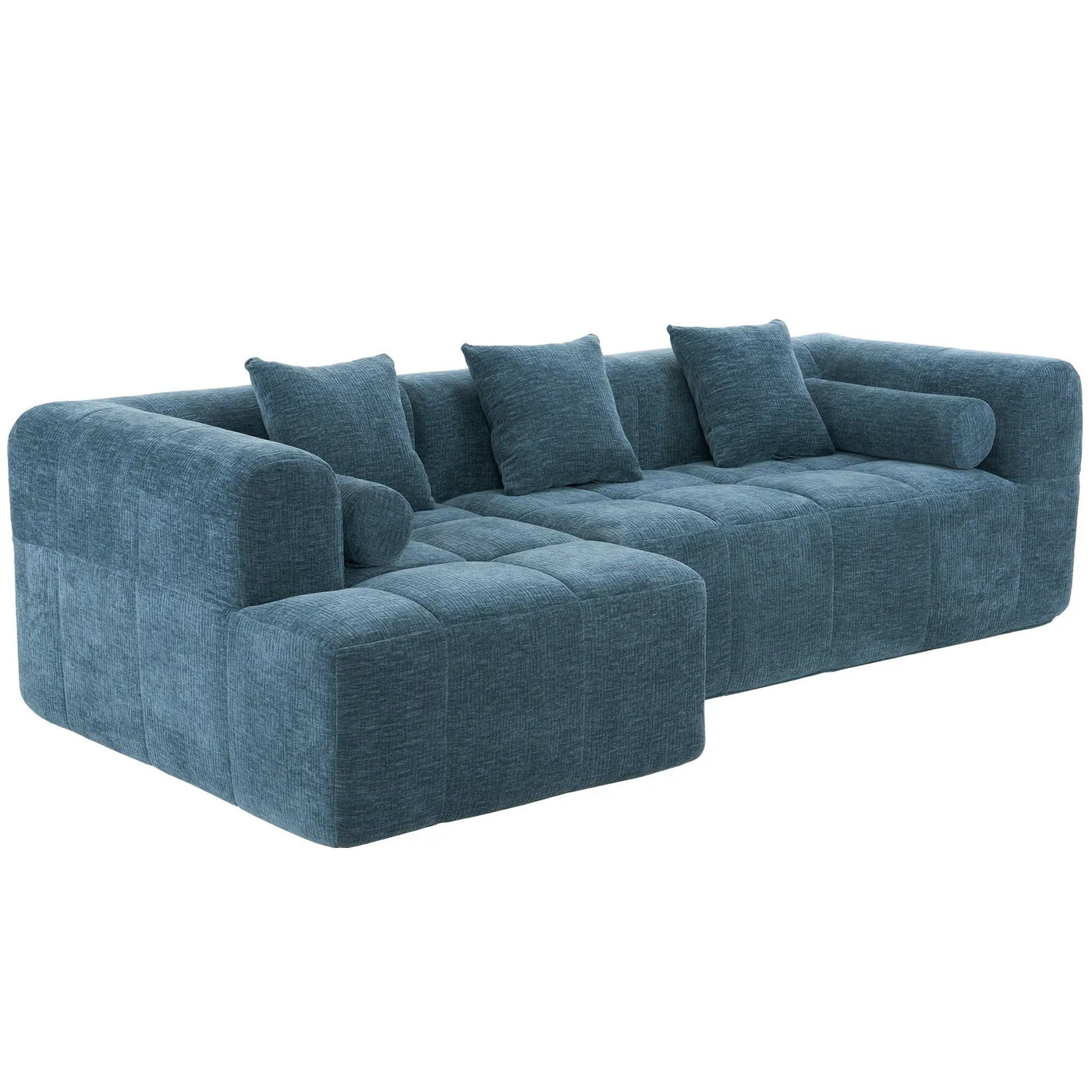 Sectional Free Combined Sofa With 2 Side Pockets by Unique Piece Furniture