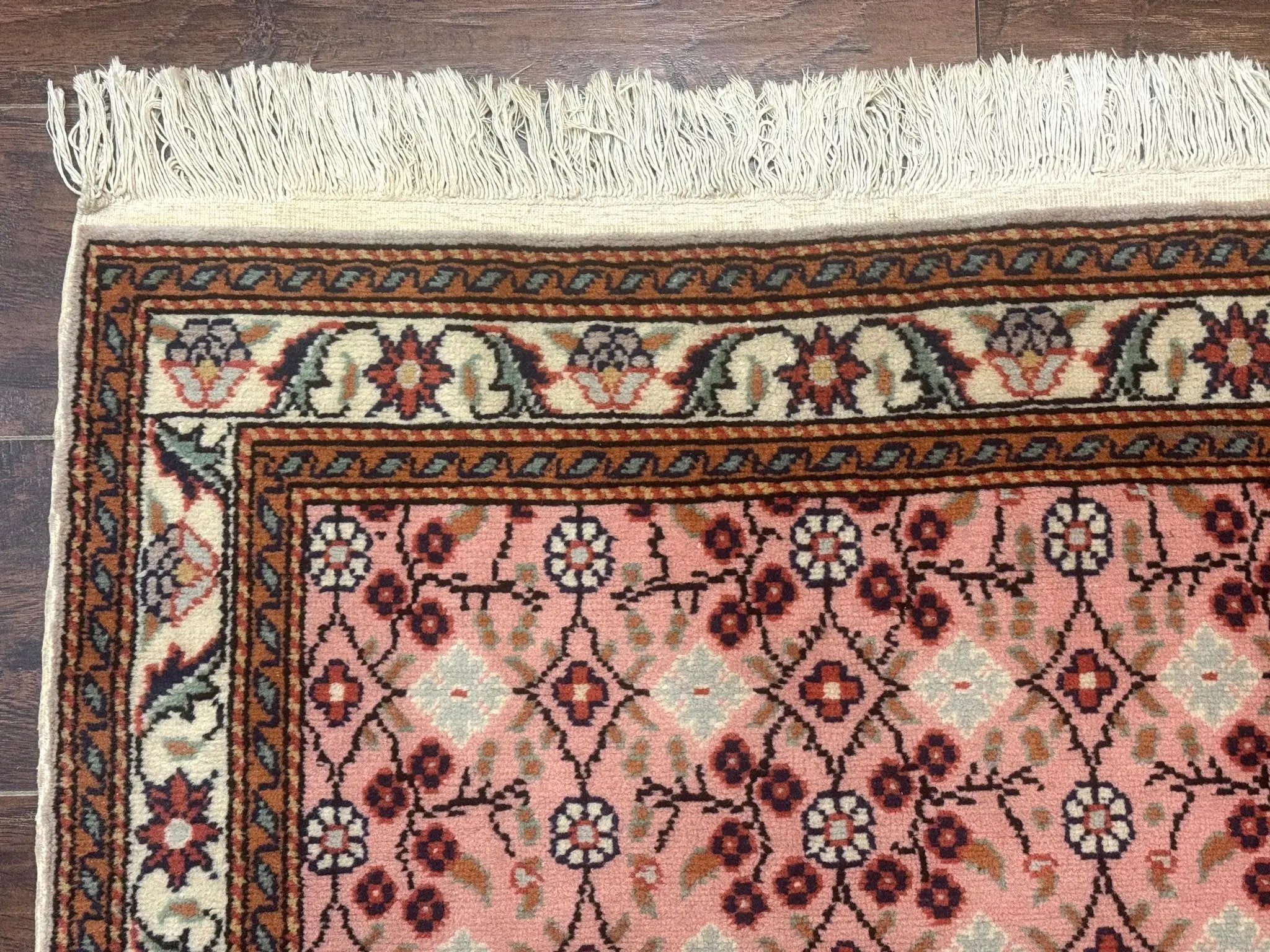 Turkish Sivas Rug 3x4, Pink, Handmade, Wool, Vintage by Jewel Rugs