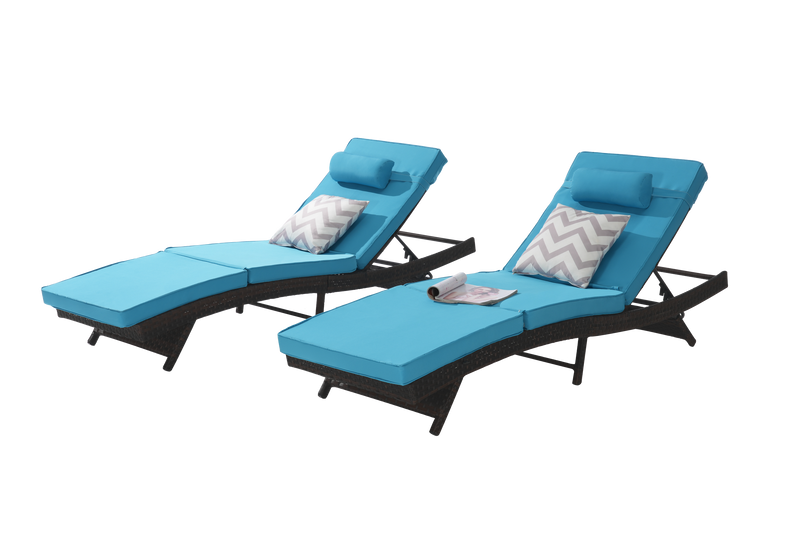 Outdoor Wicker Reclining Chair Set of 2 by HouseOfZazla