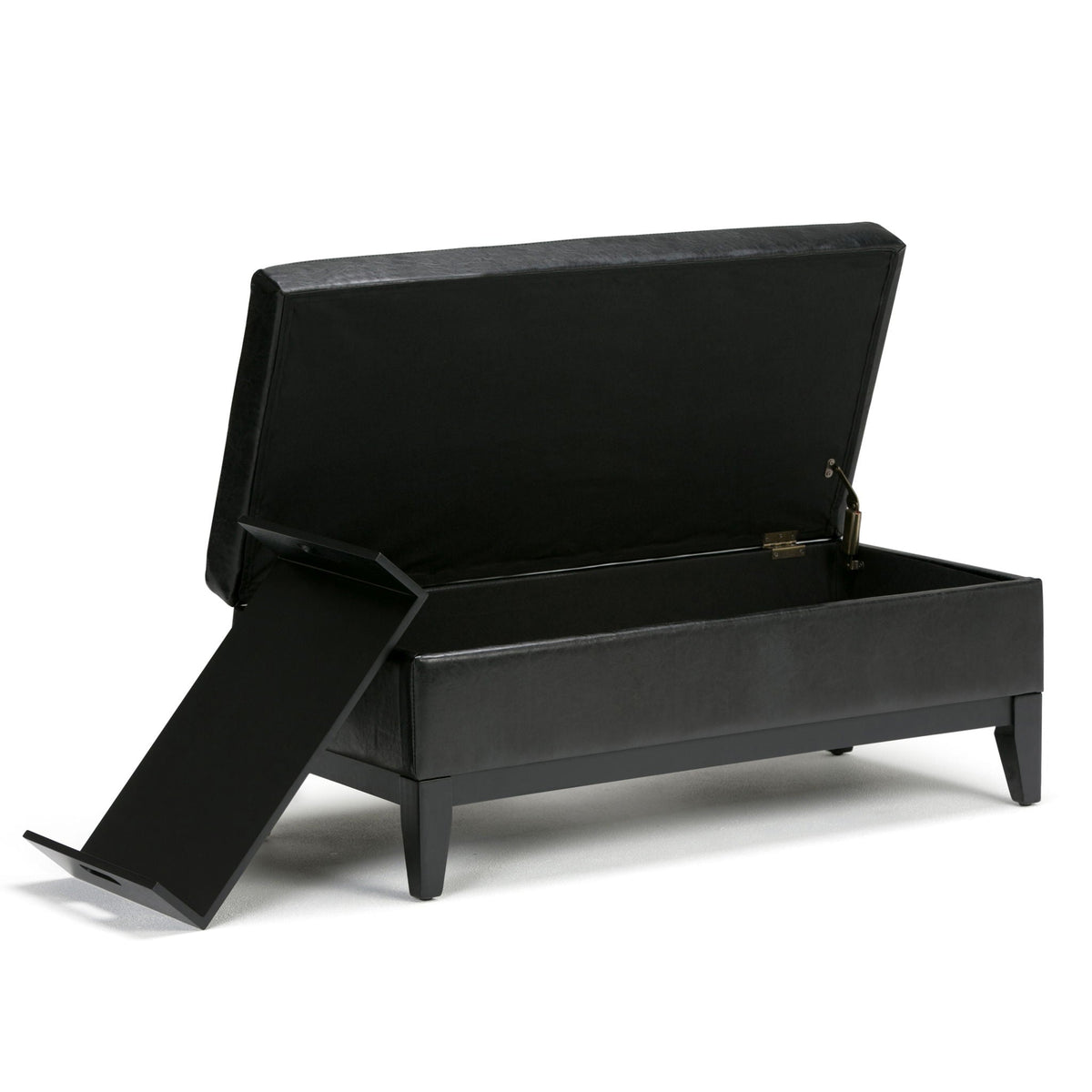 Oregon - Contemporary Storage Ottoman Bench With Tray, photo 36 of 38