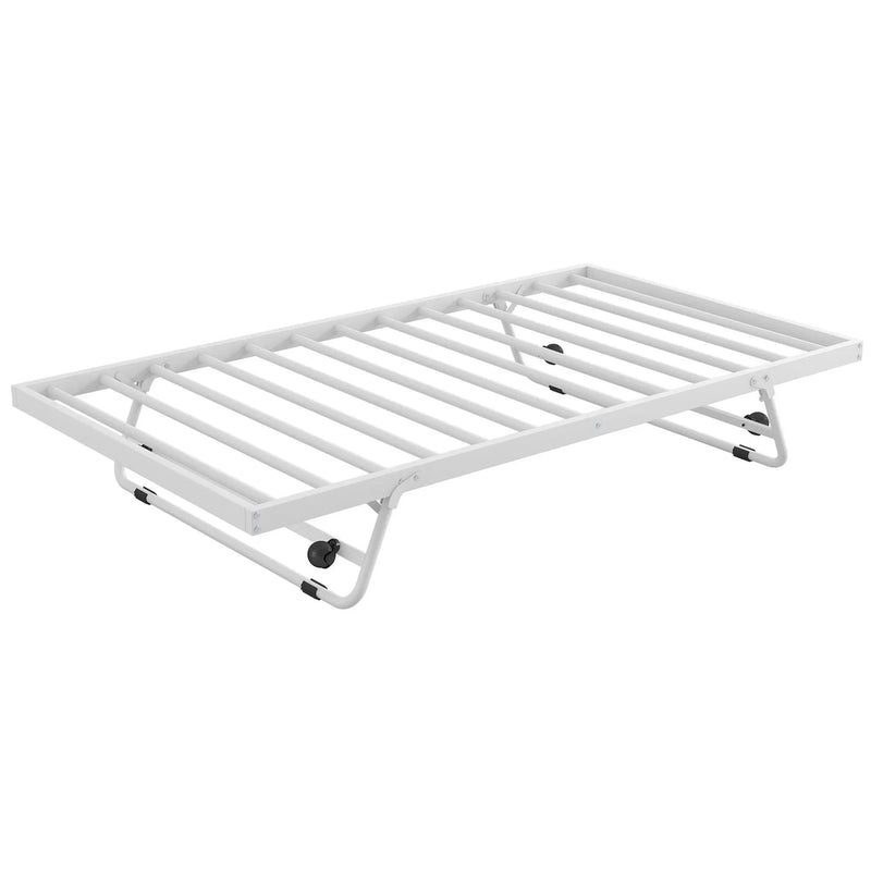 Industrial Metal Daybed With Adjustable Pop Up Trundle And LED Strip by HouseOfZazla