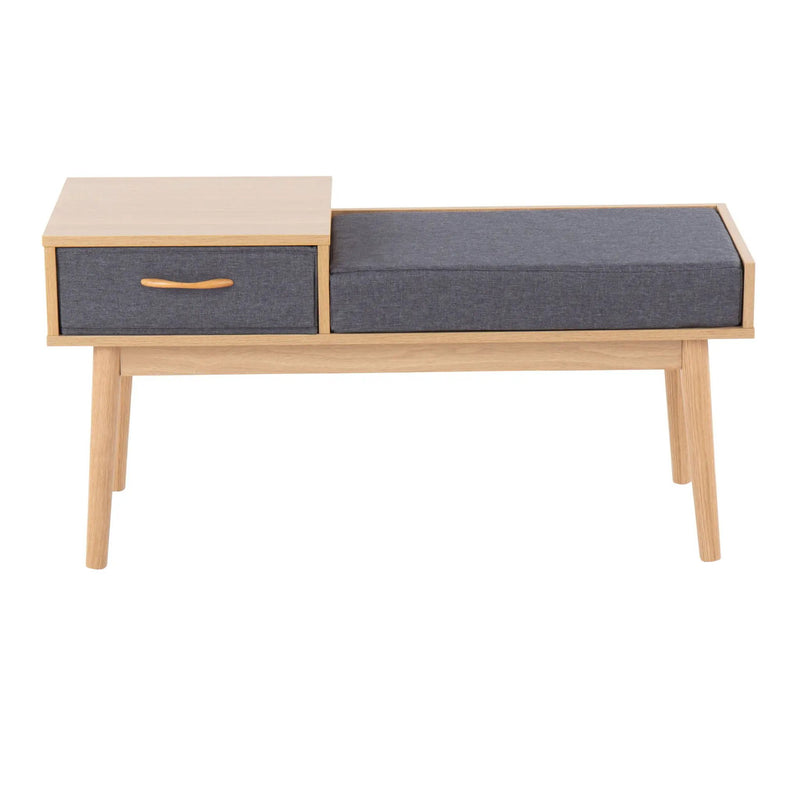 Telephone Contemporary Bench With Pull Out Drawer by Unique Piece Furniture