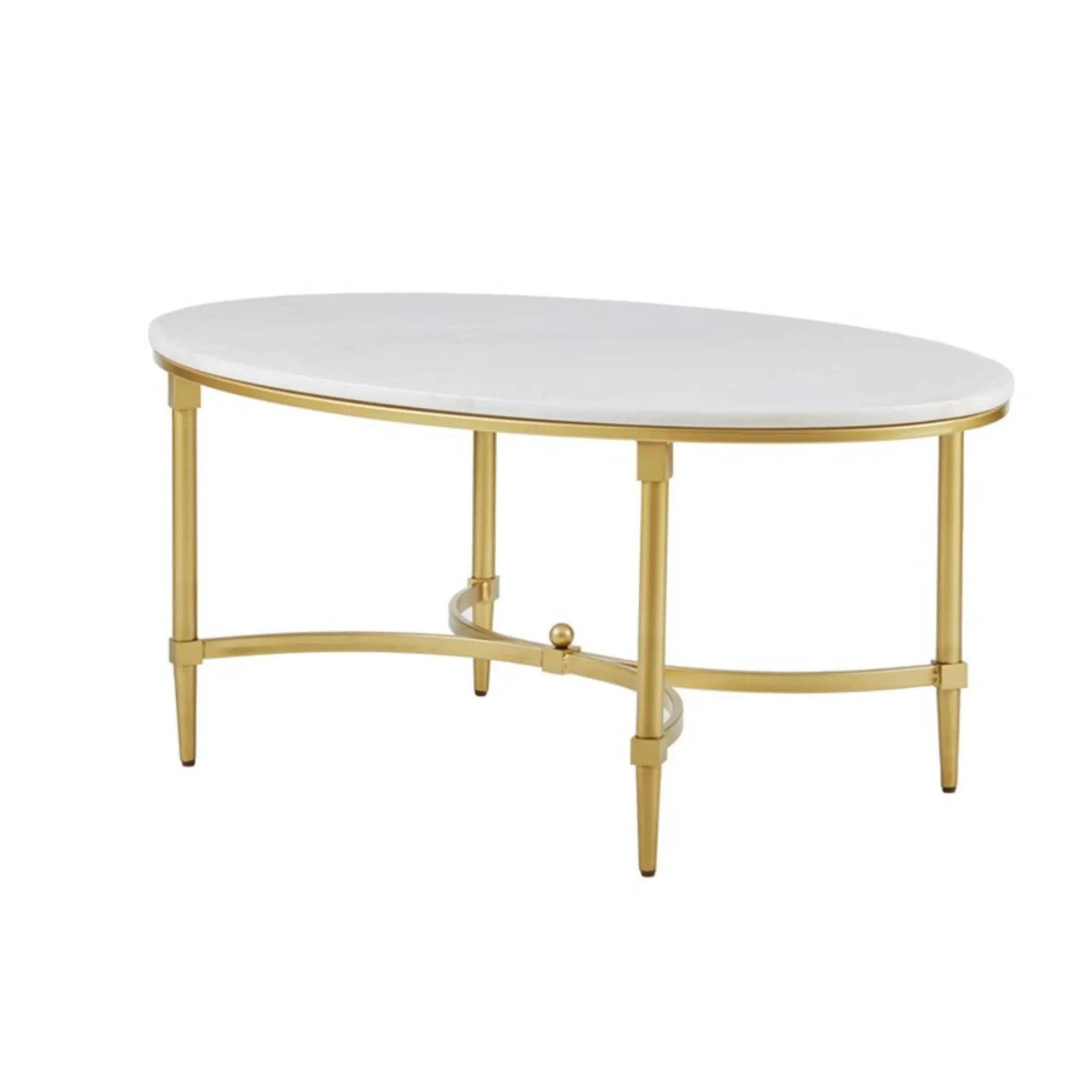 Bordeaux - Coffee Table - White / Gold by Unique Piece Furniture