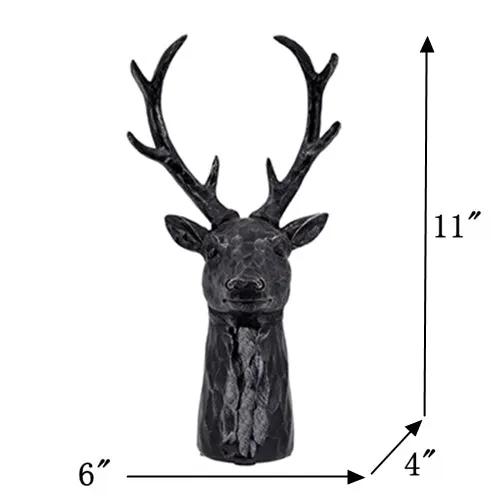 Darby 8-Point Deer Head Statue Decor by HouseOfZazla