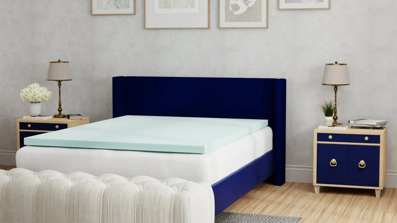 Omne Sleep Plush 3 Inch Twin Memory Foam Cooling Mattress Topper by HouseOfZazla