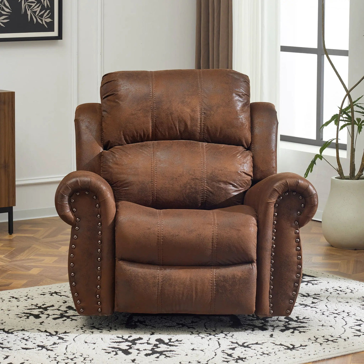 Wide Standard Manual Glider Recliner by Unique Piece Furniture