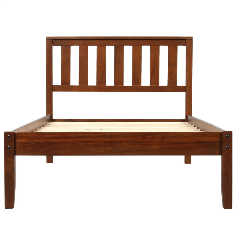 Platform Bed With Headboard, Footboard, Slat Support by HouseOfZazla