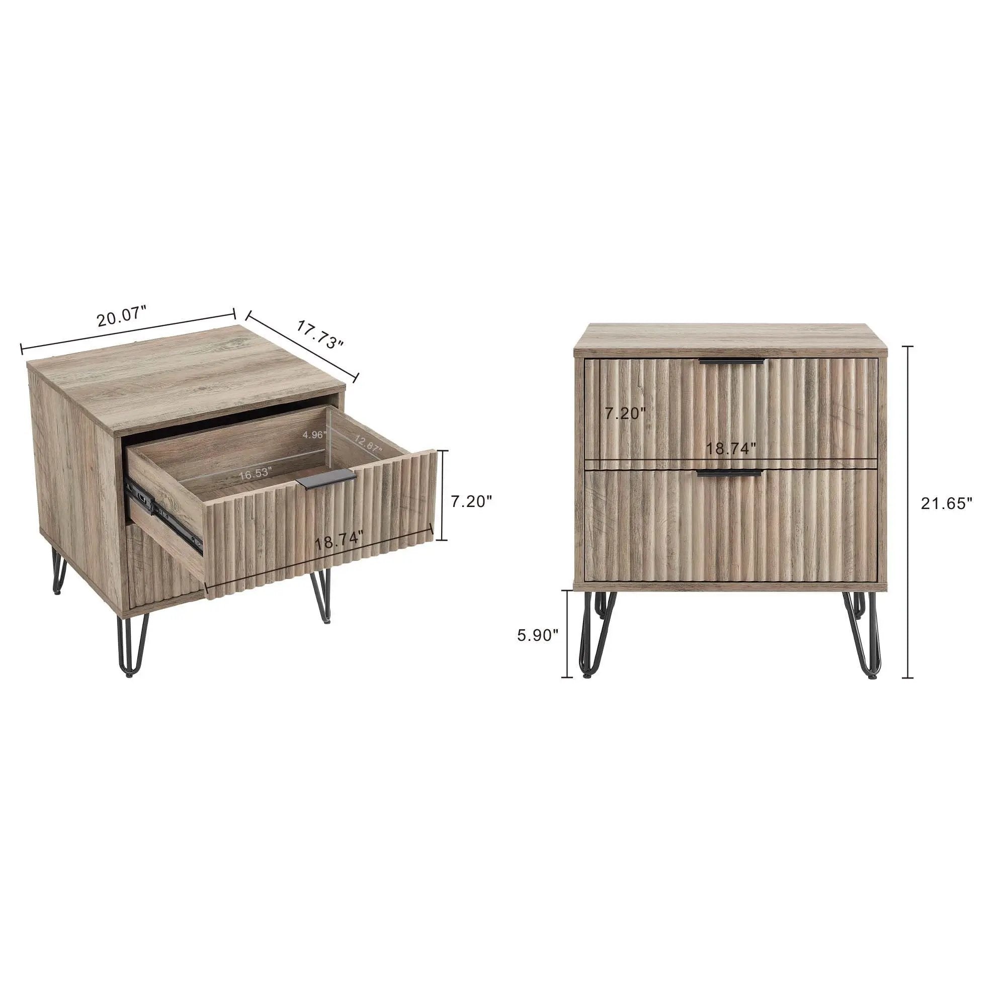Dumbo - Nightstand With 2 Drawers by HouseOfZazla