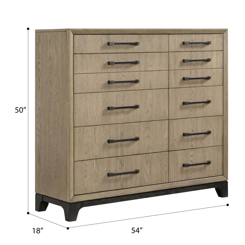 Master Chest, 10 Drawer Storage Furniture - Brown by HouseOfZazla