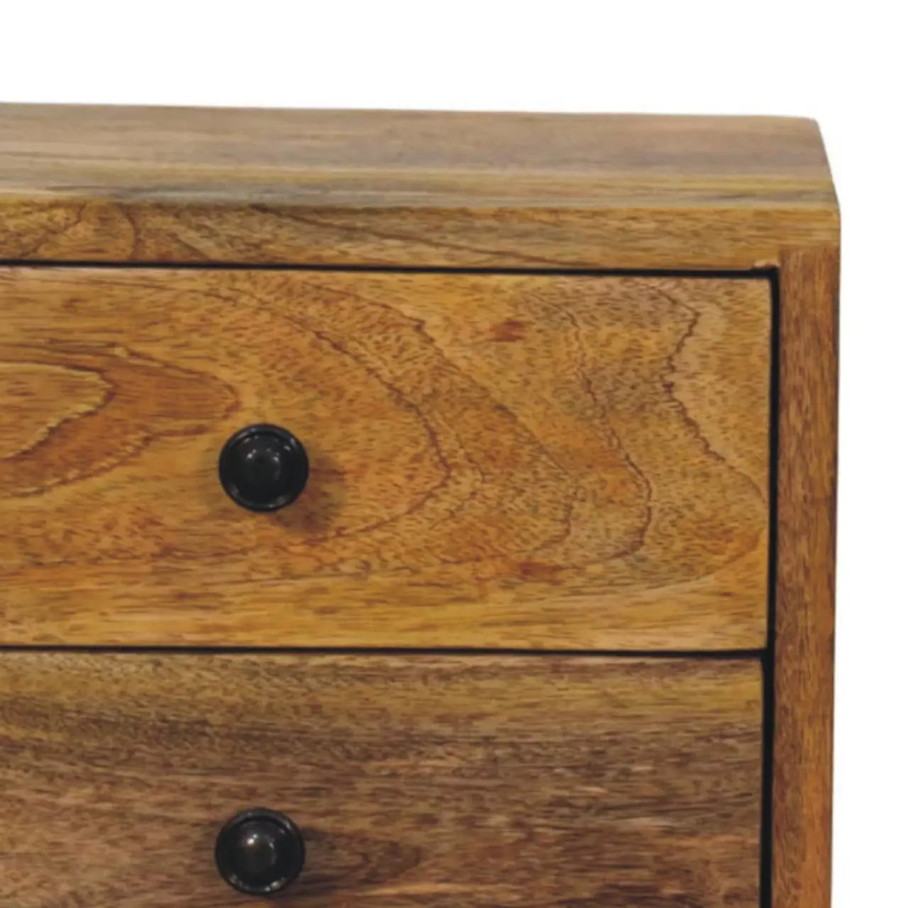 Solid Wood Solis Wall-Mounted Nightstand, 2-Drawers, Oak-ish by HouseOfZazla