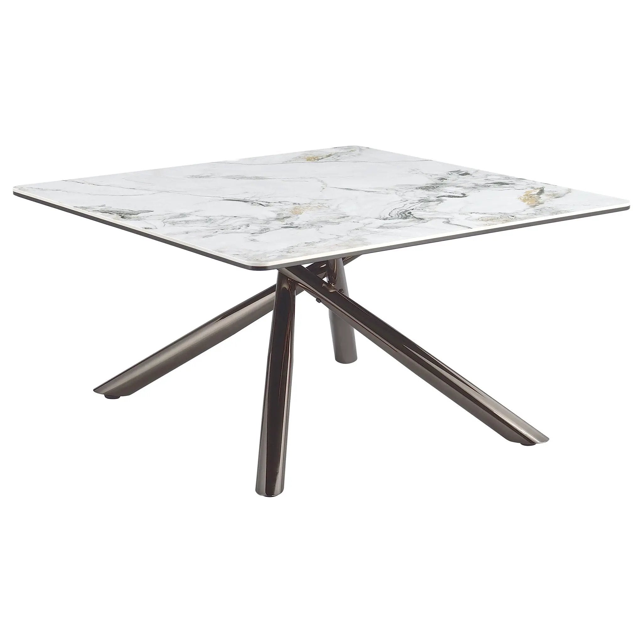 Carvell 2-piece Square Coffee and End Table Set Mirage White by Unique Piece Furniture