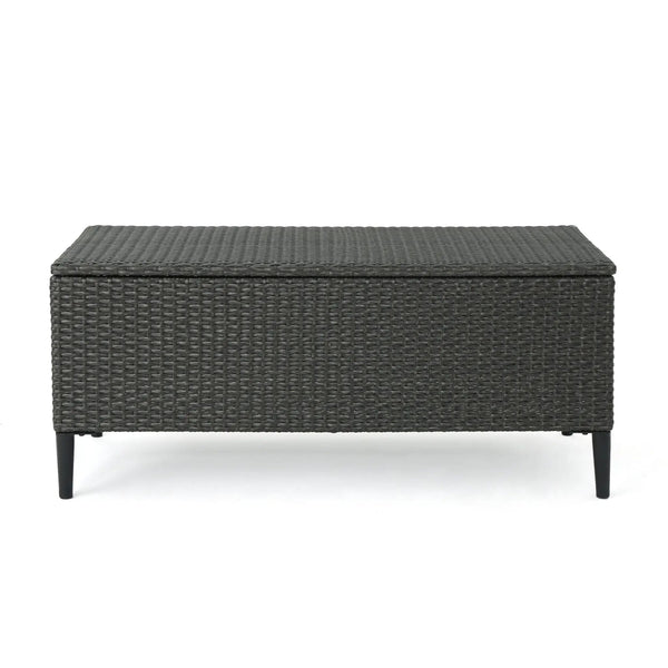 Rupert Storage Unit Resin Wicker Outdoor