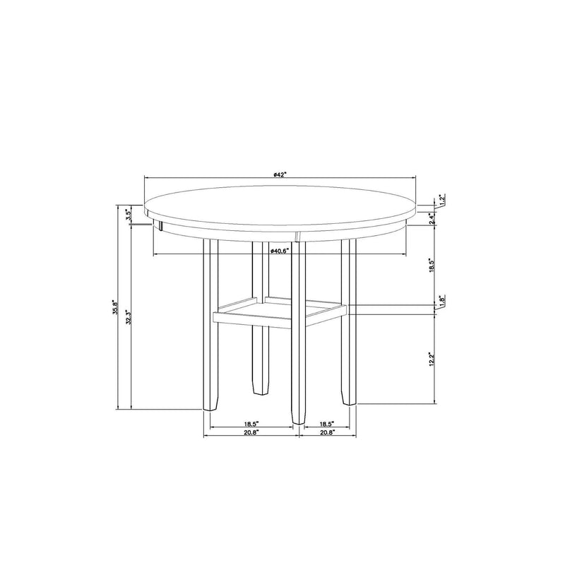 Greta - Bar Table - Antique White by HouseOfZazla
