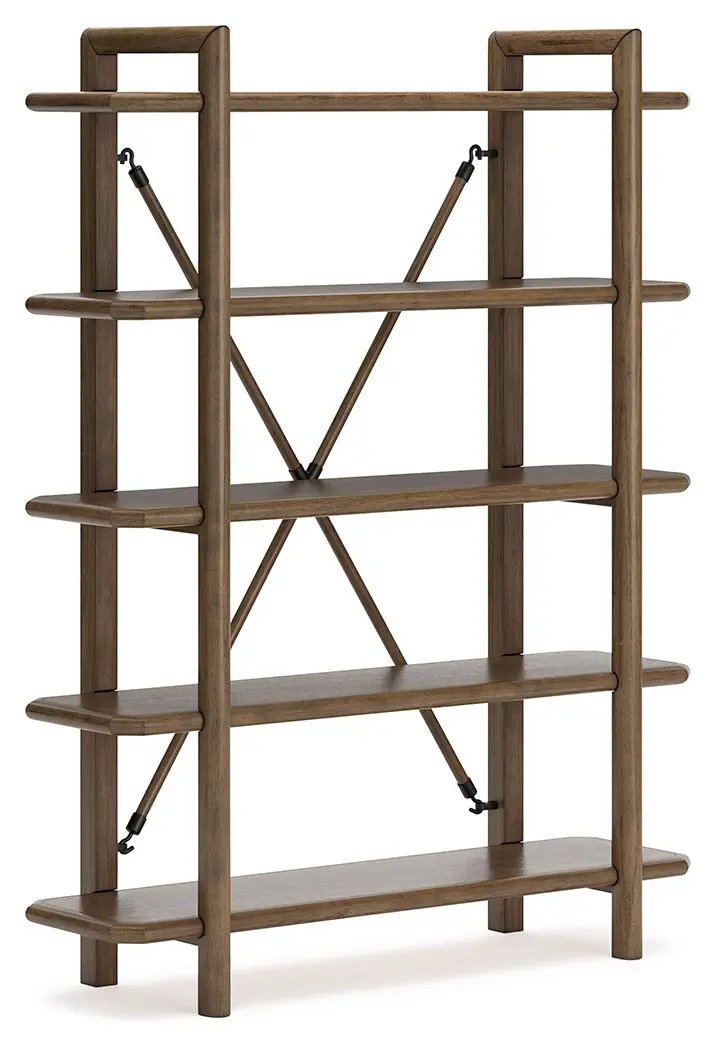 Roanhowe - Bookcase - Brown by Unique Piece Furniture
