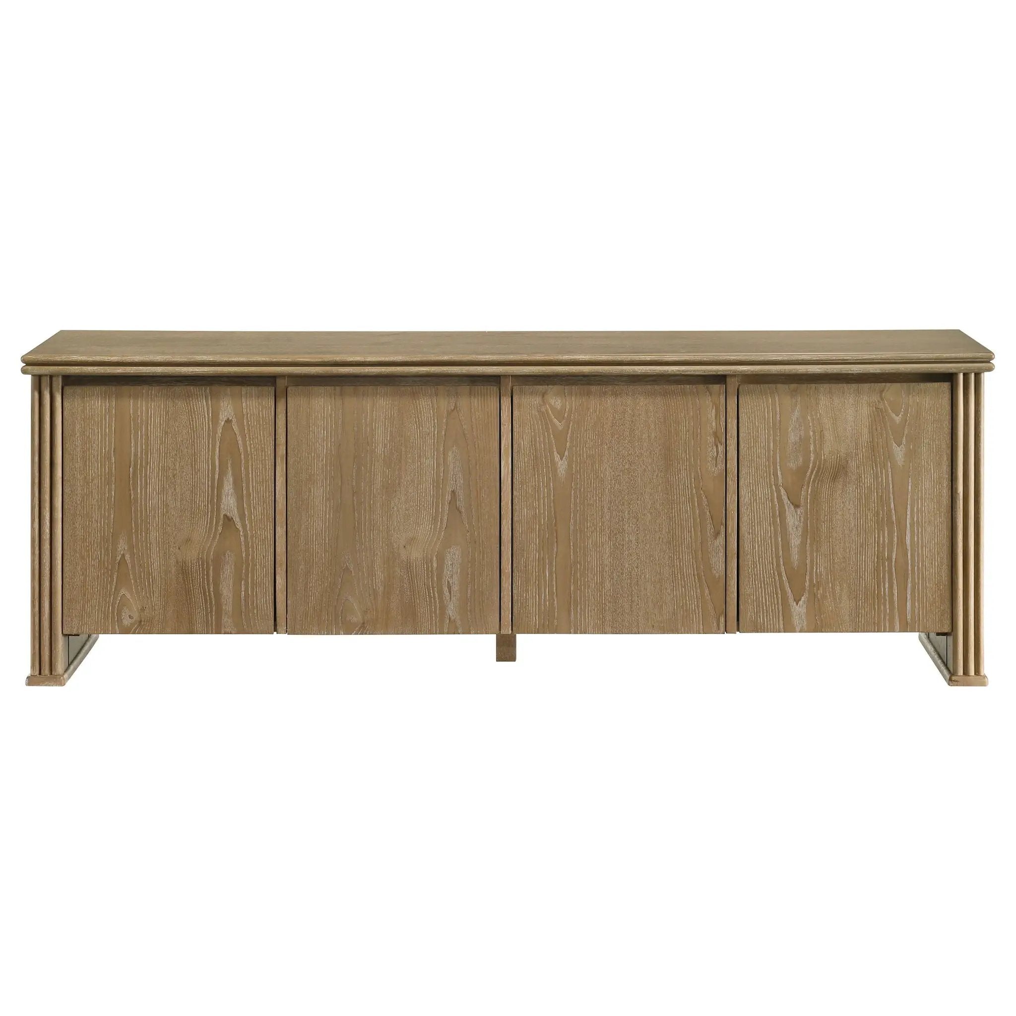 Adina 70-inch TV Stand Media Console Distressed Light Brown by Unique Piece Furniture