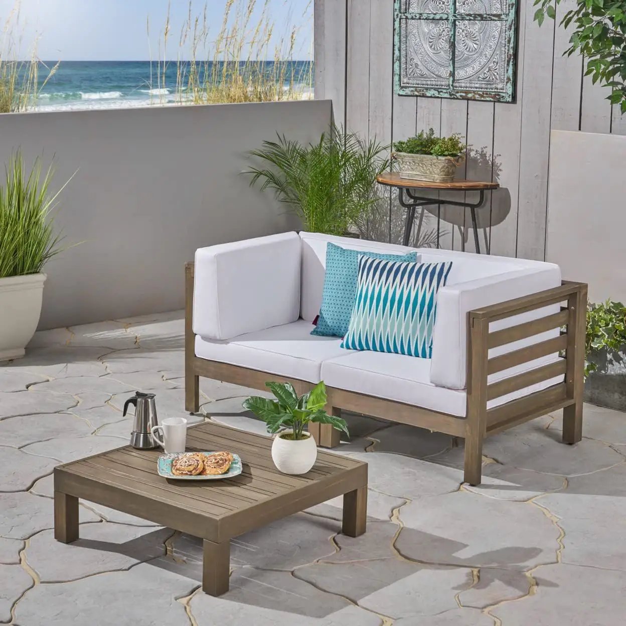 Oana - 3 Piece Loveseat Set With Coffee Table by HouseOfZazla