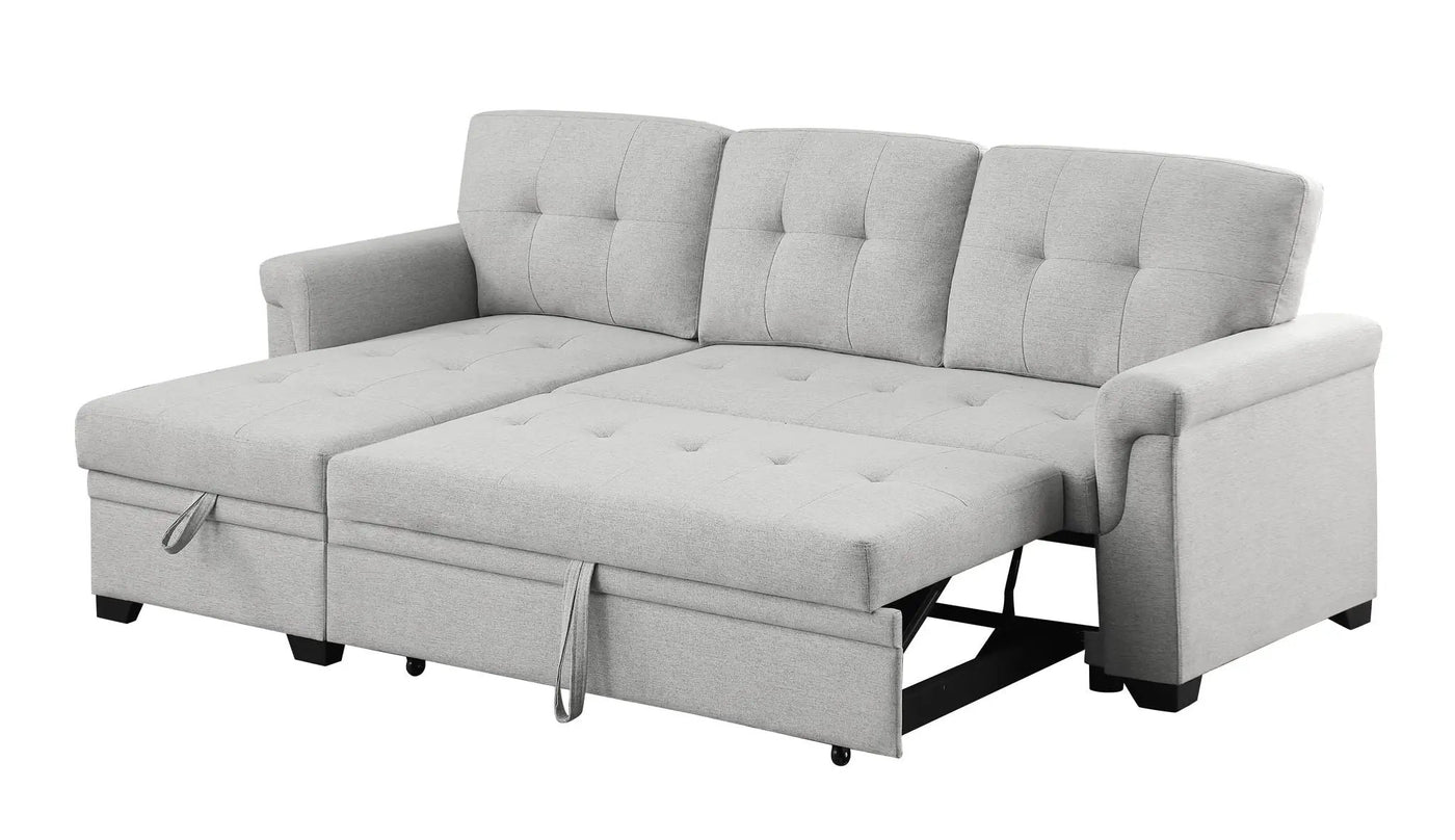 Sierra - Reversible Sleeper Sectional Sofa With Storage Chaise by Unique Piece Furniture