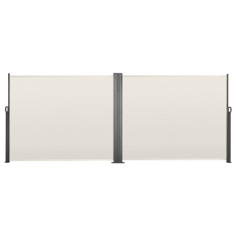Retractable Side Awning, 71" x 236" Patio Screen with Waterproof Polyester Fabric by HouseOfZazla