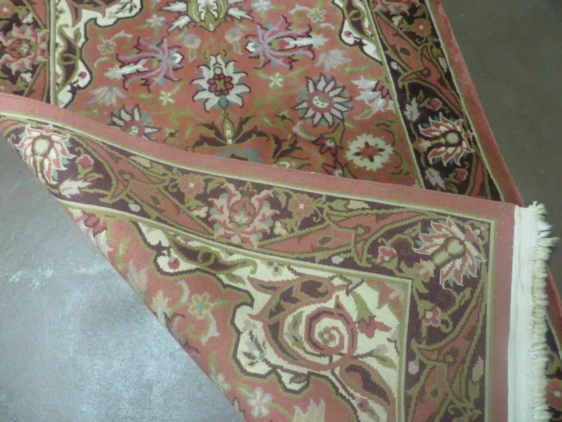 Chinese Wool Rug 3x5 Vintage Handmade Oriental Carpet Floral Medallion by Jewel Rugs