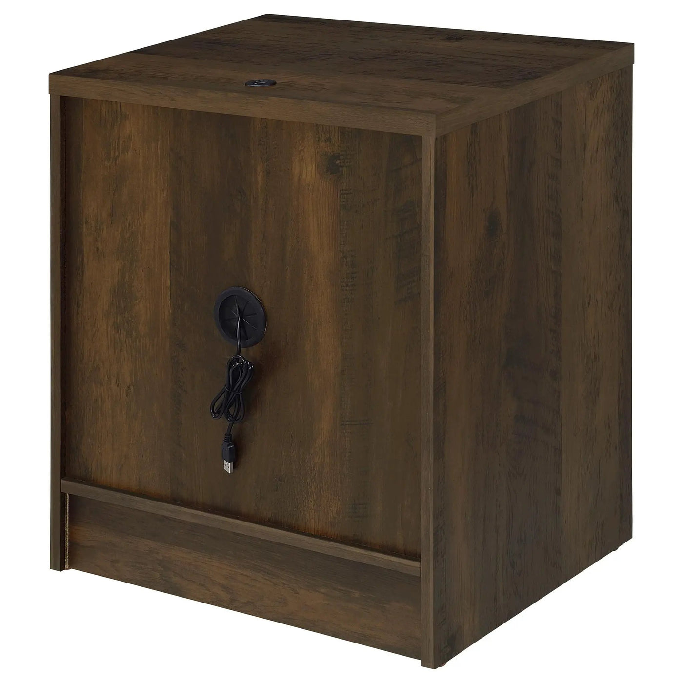 Geary - 2 Drawer Nightstand With LED Lights And USB Charging Ports by HouseOfZazla