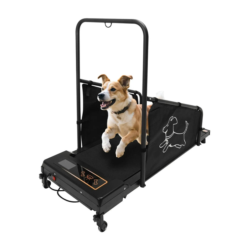 Dog Treadmill For Medium Dogs Running Machine With Non Slip Belt And Remote Control - Black by HouseOfZazla