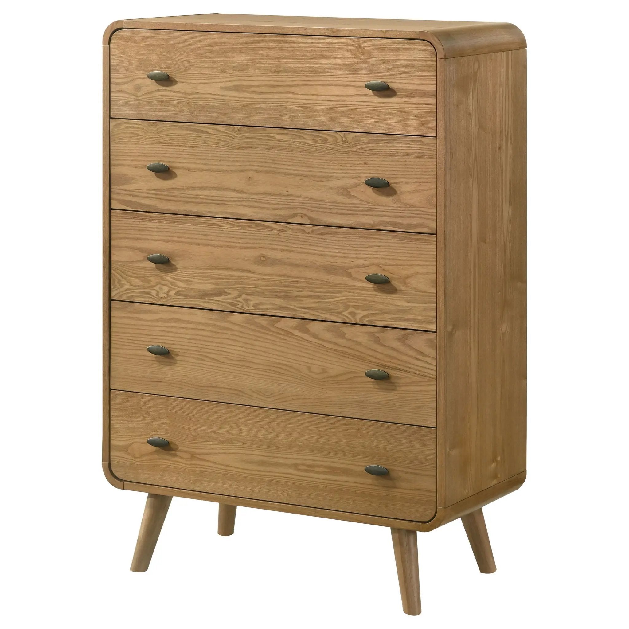 Robyn 5-drawer Bedroom Chest of Drawers Light Ash by Unique Piece Furniture
