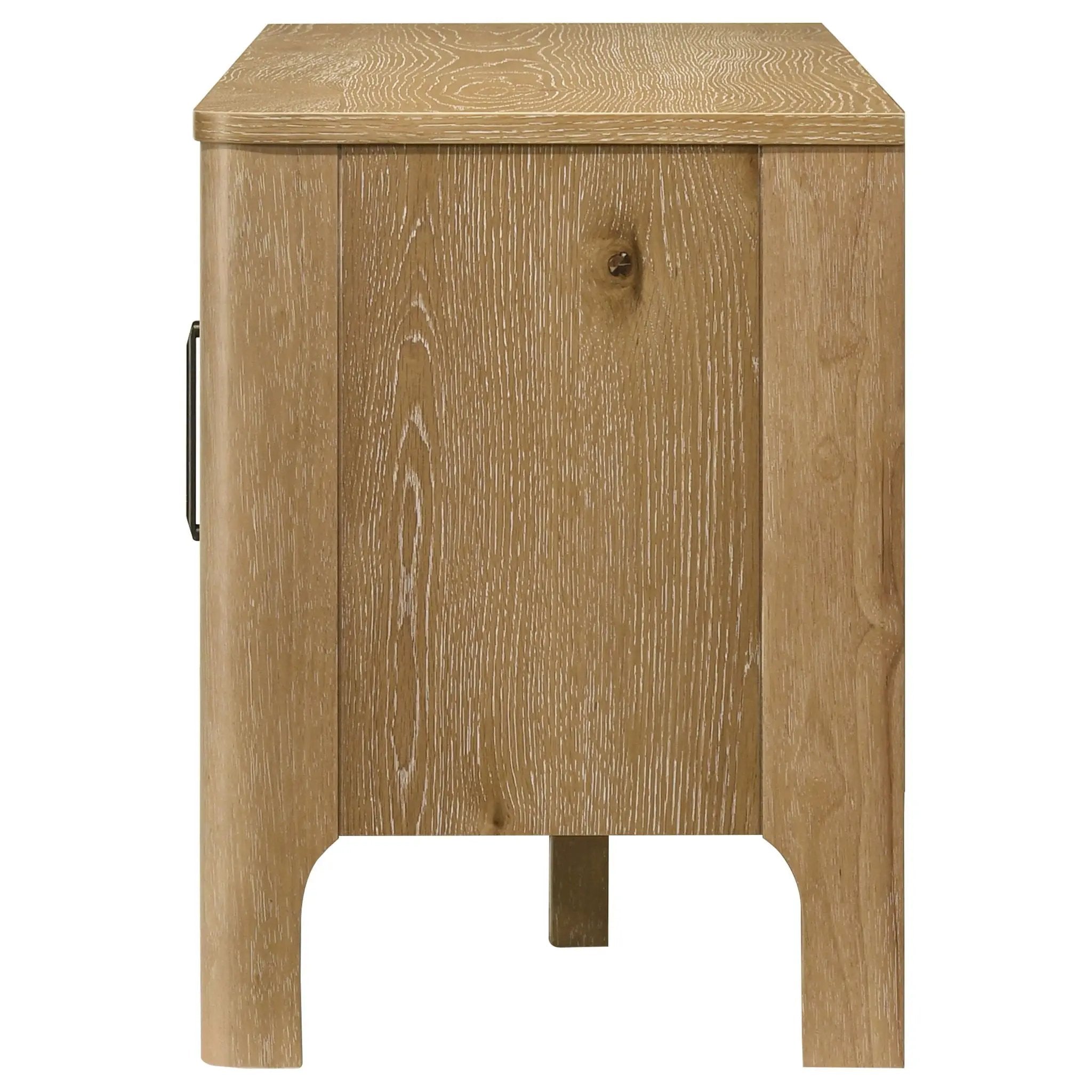 Rowe 65-inch 2-door Wood TV Stand Media Console Light Oak by Unique Piece Furniture