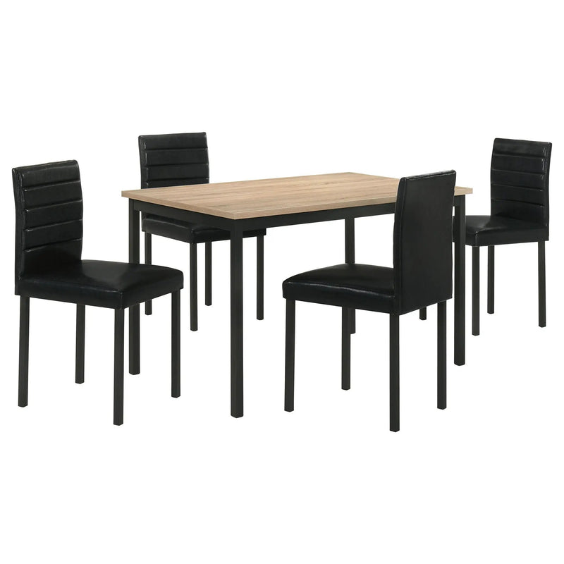 Garza 5-piece Rectangular Dining Table Greige Oak by Unique Piece Furniture