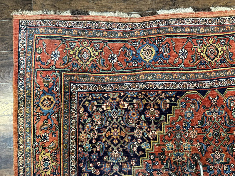 Antique Persian Bidjar Rug 8x12, Rare Persian Carpet by Jewel Rugs