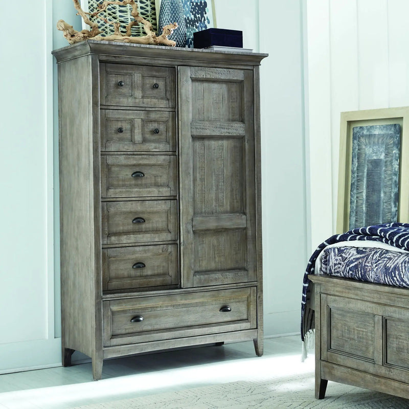 Paxton Place - Wood Door Chest - Dove Tail Gray, photo 7 of 7