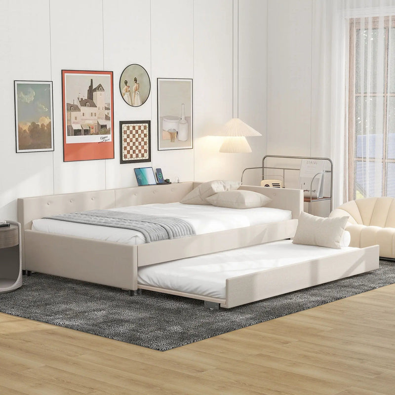 Platform Bed With USB Ports by Unique Piece Furniture
