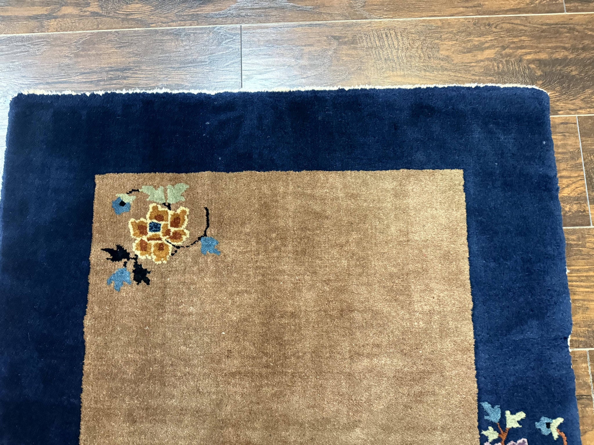 Chinese Rug 3x5, Antique Peking Art Deco Carpet, Simple Design by Jewel Rugs