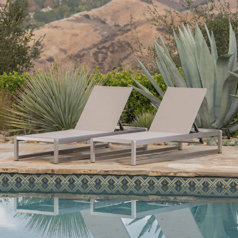 Chaise Lounge With 5 Reclining Positions, Outdoor Patio Lounge Chairs by HouseOfZazla