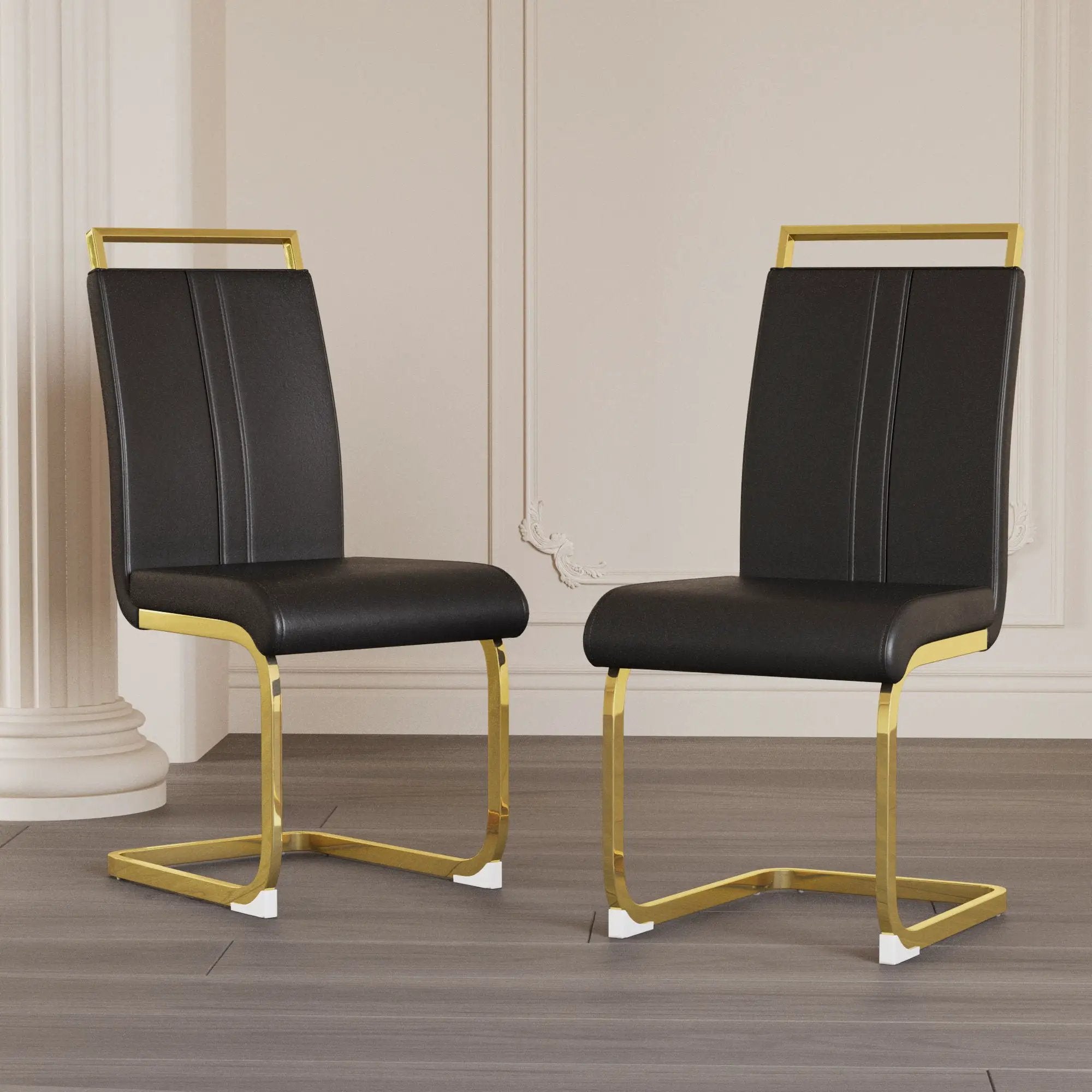 Side Dining Room Chair, Padded Seat High Back by Unique Piece Furniture