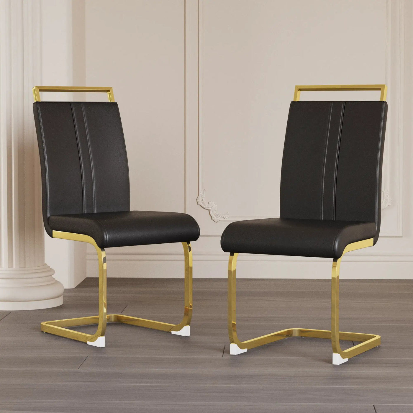 Side Dining Room Chair, Padded Seat High Back by Unique Piece Furniture